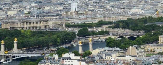 le ciel de PARIS vu du Jules Verne Tour Eiffel,