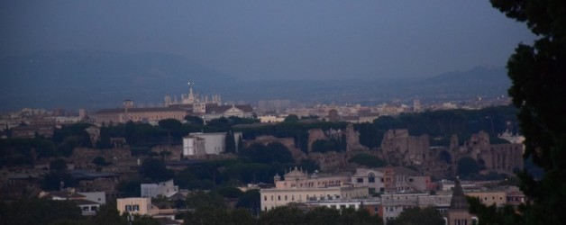le Janicule à Rome, coucher de soleil #2