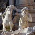 vers la fontaine de Trevi, Rome