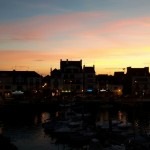 coucher de soleil sur le port coucher de soleil sur le port: