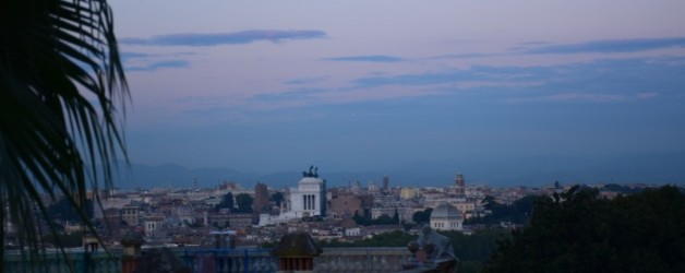 le Janicule à Rome, coucher de soleil #1