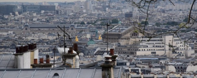 Montmartre vue sur Paris: